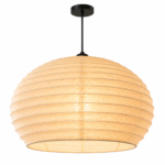 Large Japanese-Style Paper Lantern Pendant Light - Image 2